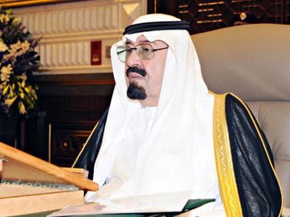 El rey de Arabia Saudí, Abdulá.