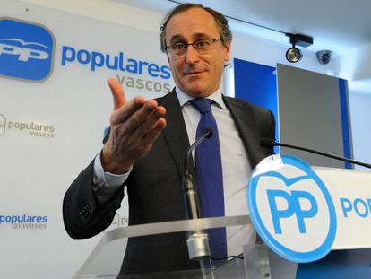 Alfonso Alonso anuncia este lunes que será el candidato del PP a lehendakari.