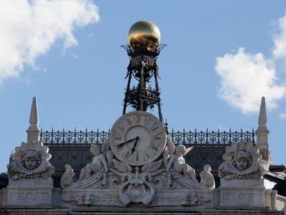 Vista del tejado del Banco de España.