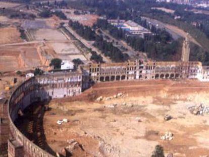 L'estadi de Montjuïc l'1 d'octubre del 1986.