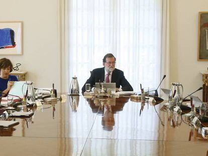 Imagen de un reciente Consejo de Ministros, presidido por Mariano Rajoy.