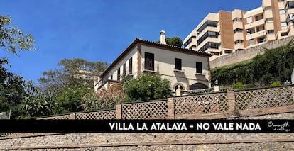 Un 'post' de Instagram que denuncia la demolición de la villa La Atalaya, ya desaparecida.