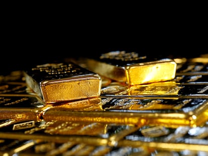 Lingotes de oro.