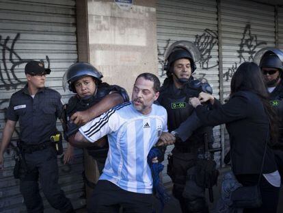 Una persona es detenida en R&iacute;o de Janeiro el d&iacute;a de la final del Mundial
