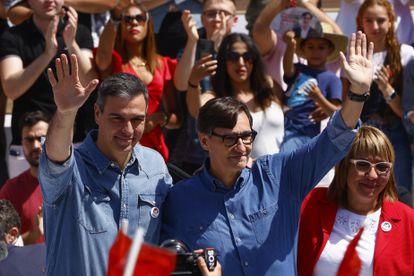 El PSC se aferra a Sánchez para obtener una “amplísima” mayoría en Cataluña