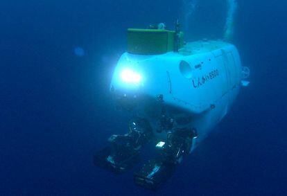 Un robot submarino usado en la investigación.