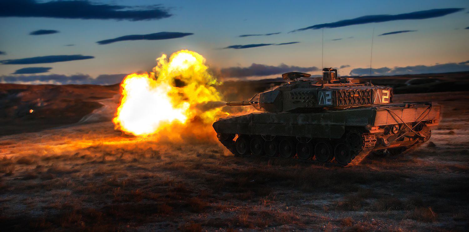 Un tanque Leopard 2E.