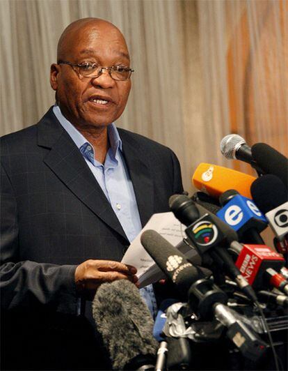 Jacob Zuma, durante una rueda de prensa en abril de 2009.