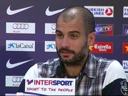 Guardiola: "Jamás grito a mis jugadores cuando las cosas van mal, les grito cuando ganamos 4-0"