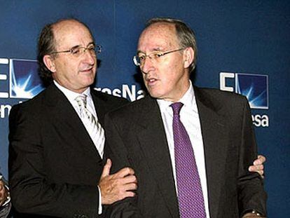 Antoni Brufau, presidente de Gas Natural, y Manuel Pizarro, presidente de Endesa.