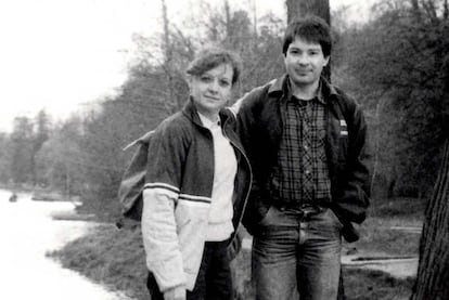 Elena Vavilova y Andréi Bezrúkov, en Moscú en la época de su entrenamiento en el KGB.