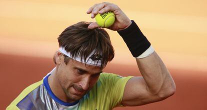 Ferrer, durante el partido de cuartos contra Murray.