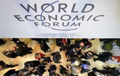 Participantes en el Foro de Davos, el pasado 25 de enero, en la ciudad suiza
