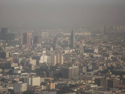 La Ciudad de M&eacute;xico durante la crisis ambiental.