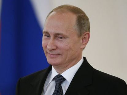 El president rus, Vladímir Putin, aquest dijous a Moscou.