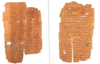 El Papiro Bodmer XIV-XV, el texto m&aacute;s antiguo que recoge el Nuevo Testamento.