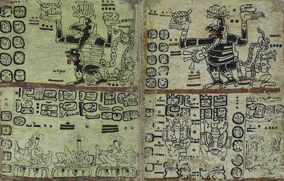 Facsímil del 'Códice Madrid', de los mayas (siglo XVI-XVII).