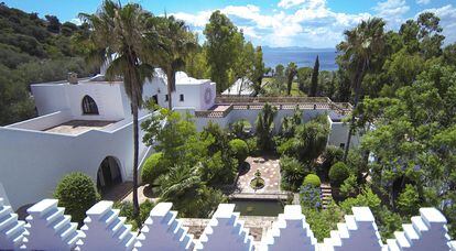 Vista de la casa que Hassan Fathy levantó para los Jakober en Alcudia y que hoy es sede del Museo Sa Bassa Blanca.
