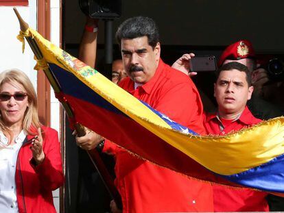 Nicolás Maduro durante una celebración del fin de la dictadura Marcos Pérez Jiménez, en Caracas.