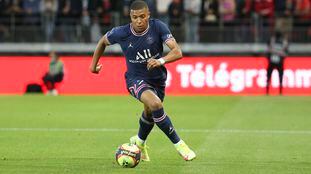 Kylian Mbappé, este pasado fin de semana durante el Brest-PSG.