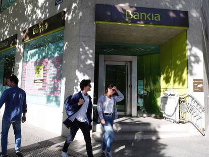 Una sucursal de Bankia, en Madrid.