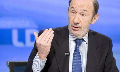 Alfredo Pérez Rubalcaba, líder del PSOE.