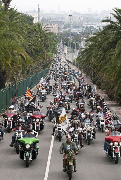 Caravana de motos Harley Davidson Noticias de Catalu a EL PA S