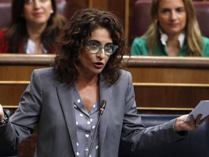 La ministra de Hacienda, Mar&iacute;a Jes&uacute;s Montero.