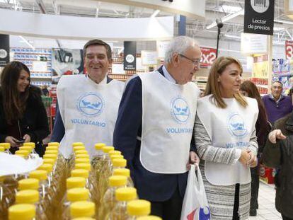 Inauguración de la campaña de recogida de alimentos en Madrid.