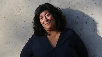 Almudena Grandes, en entrevista en una librería de Madrid, en octubre de 2018.