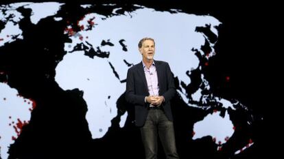 Reed Hastings, cofundador y consejero delegado de Netflix, en la feria CES de Las Vegas.