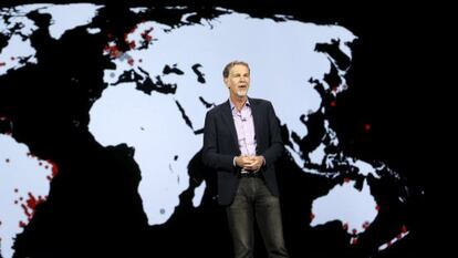 Reed Hastings, cofundador y consejero delegado de Netflix, en la feria CES de Las Vegas. 