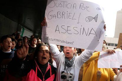 Manifestación en Almería tras la declaración ante el juez de Ana Julia Quezada