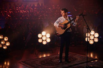 Harry Styles actúa en mayo en el programa de televisión 'The Late Late Show with James Corden'.