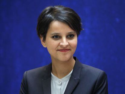 La ministra francesa de Derechos de las Mujeres, Najat Vallaud-Belkacem.