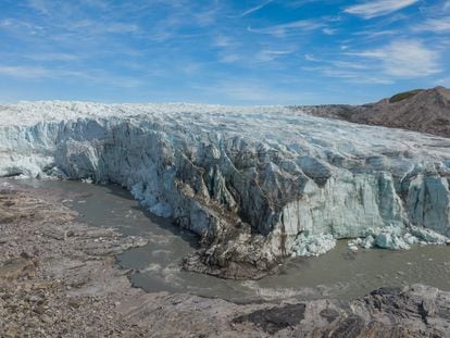 Glaciar Russell, uno de los ubicados en Groenlandia.
