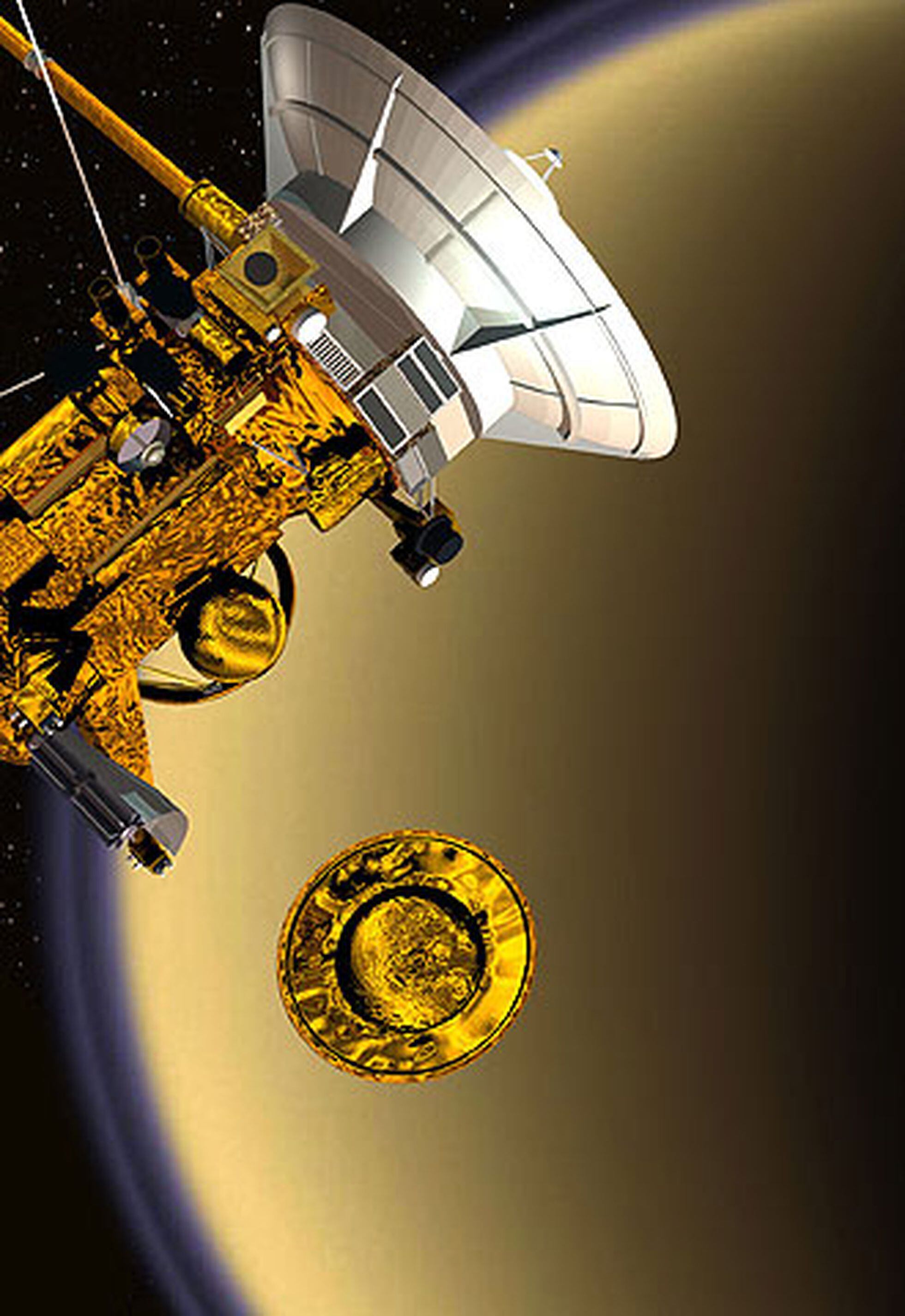La sonda 'Huygens' viaja en solitario a la luna Titán de Saturno | Sociedad | EL PAÍS