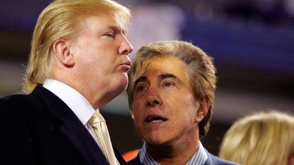 El magnate Steve Wynn con el ahora presidente Donald Trump
