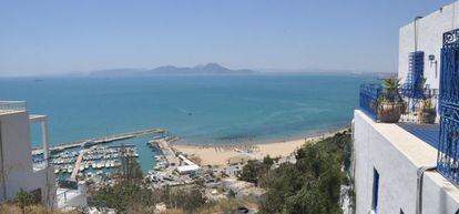 Vista de la bahía de Sidi Bou Saïd.