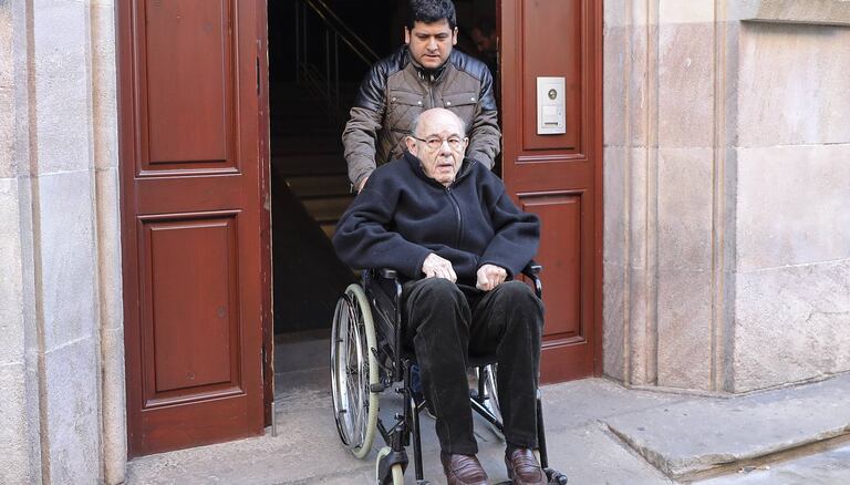 Fèlix Millet, a la salida de una vista en la Audiencia de Barcelona por el 'caso Palau'.