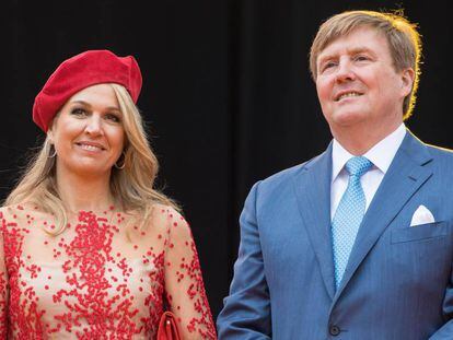 Guillermo y Máxima de Holanda, en abril de 2018.