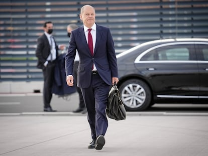 El canciller alemán, Olaf Scholz, el pasado día 27.