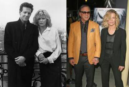 Mickey Rourke y Kim Basinger en 1986 y en 2009.