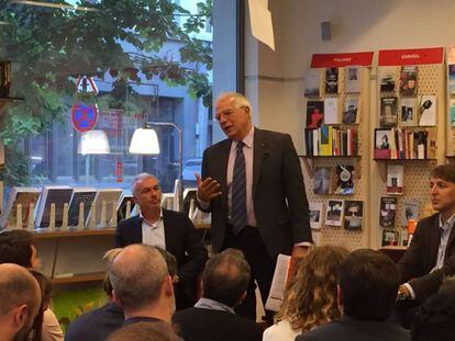 Josep Borrell durante el acto en Bruselas, este martes.