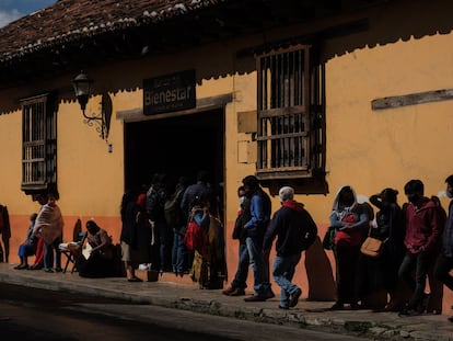 Una sucursal del Banco del Bienestar en el Estado de Chiapas.