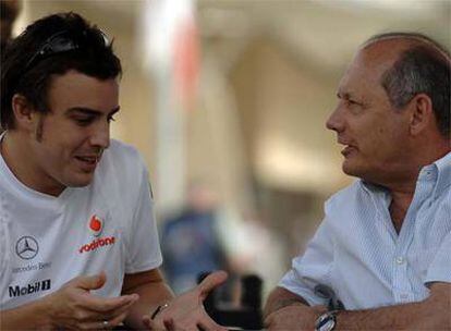 Fernando Alonso y Ron Dennis