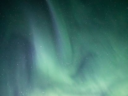 Aurora boreal en Finlandia, este 2 de marzo.