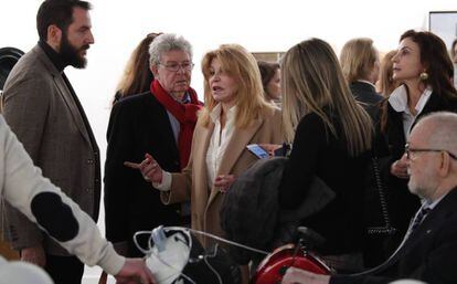 Carmen Cervera, con su hijo Borja, en la última edicción de Arco.