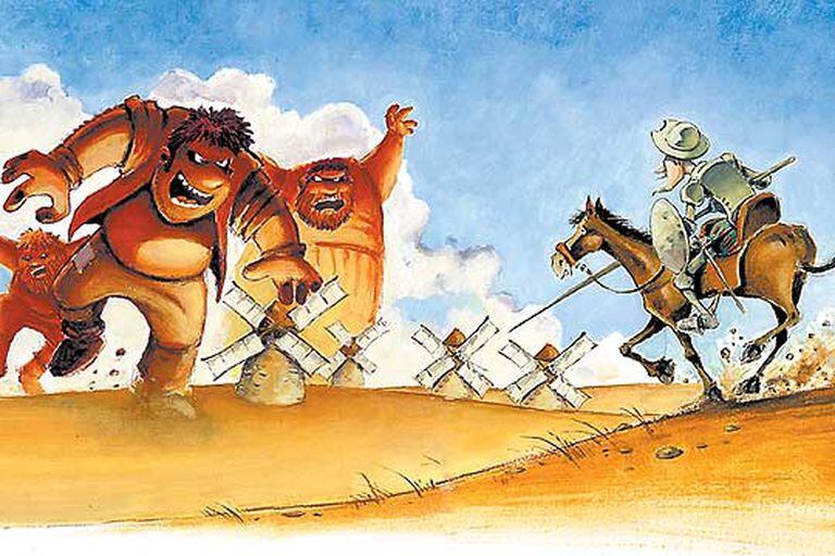 Ilustración de Subi para 'Las aventuras de don Quijote' Babelia EL PAÍS