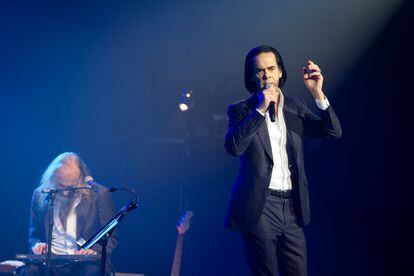 El cantante australiano Nick Cave durante una actuación en octubre de 2021. 